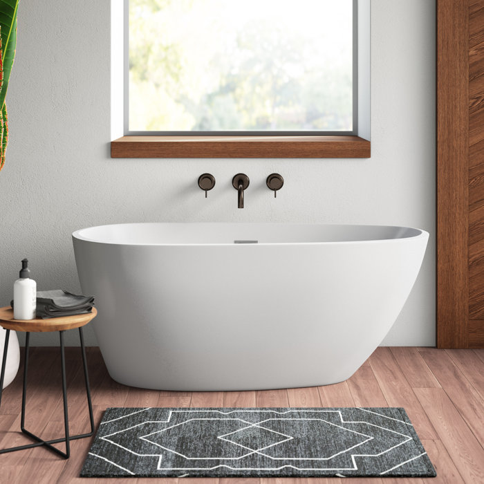 59" x 30" Freestanding Soaking Bathtub & Reviews AllModern